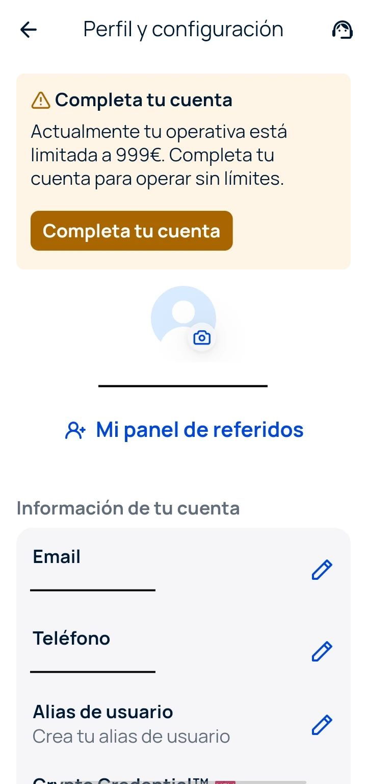 verificar cuenta Bit2Me