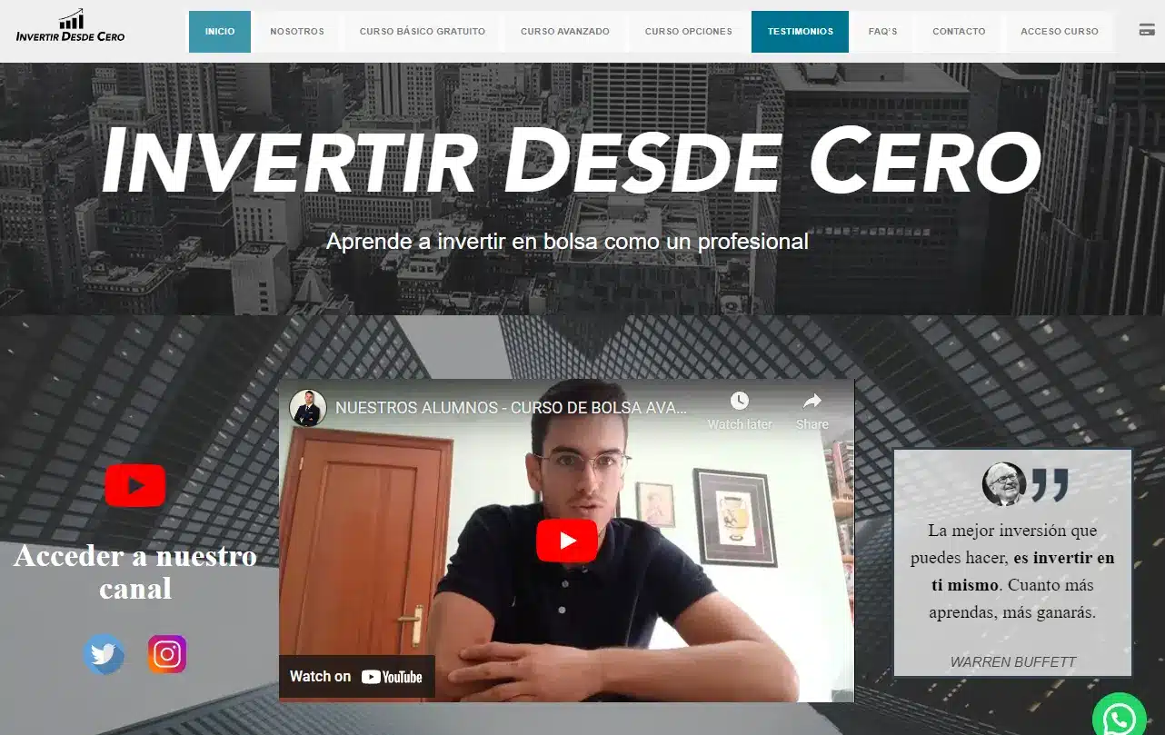 Invertir Desde Cero curso de value investing