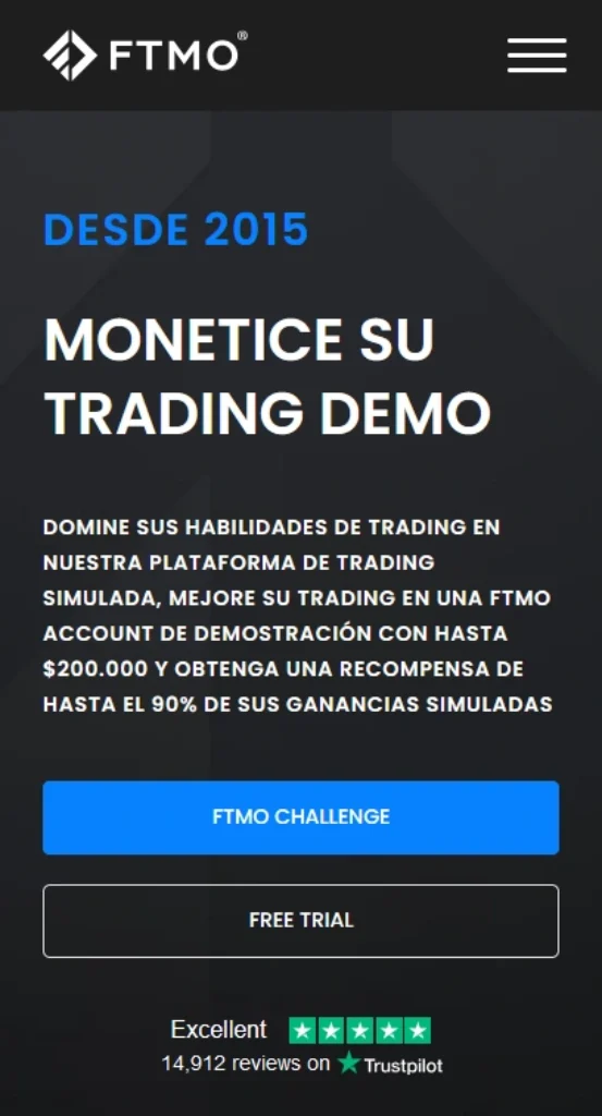 FTMO cuenta financiada