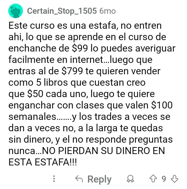 Seminario Creando Riqueza Opinión