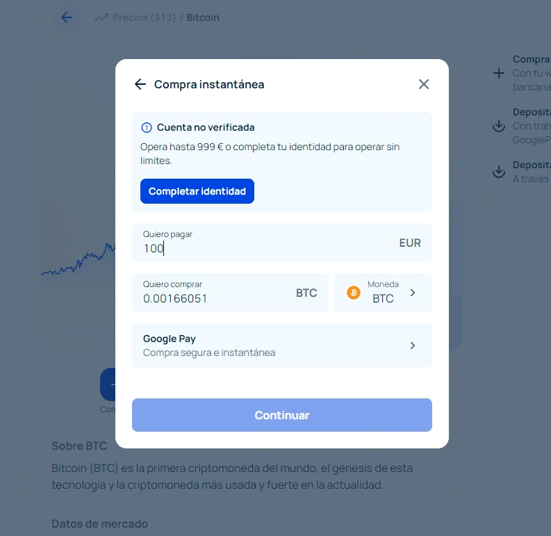 Bit2Me comprar bitcoins de forma segura