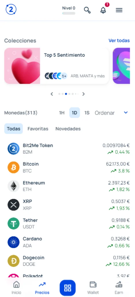 Bit2Me criptomonedas