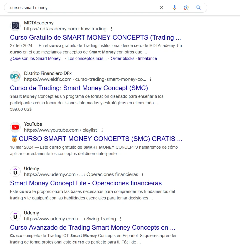 cursos smart money concepts