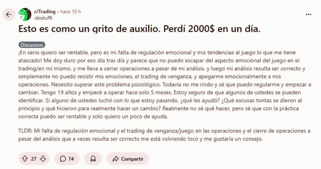 trading y consistencia